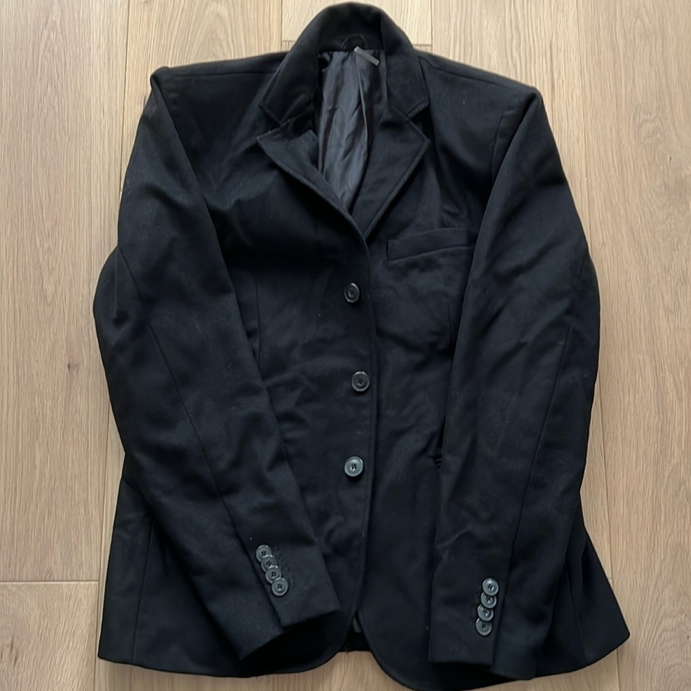 7 For All Mankind Men’s Black Wool Blend Blazer Jacket in Men’s Medium
